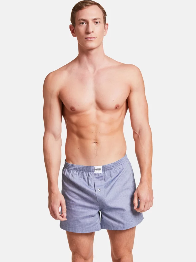 Boxer Short Loose Larry Plain Denim by VATTER